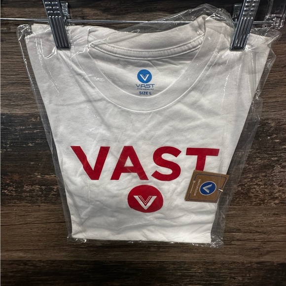 Vast Life White Short Sleeve Tee with Red Logo - Picture 3 of 6